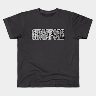 Singapore Street Map Kids T-Shirt